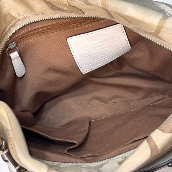 Coach Carly Signature Monogram Hobo 2007 Authentic Shoulder Bag with Dust Bag - Picture 8 of 14